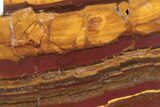 Polished Desert Sunset Banded Iron Slab - Western Australia #234793-1